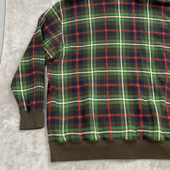 Polo Ralph Lauren Jacket Mens 3XL Tall Green Plaid Tartan Thermal Hooded Vintage - Picture 12 of 13